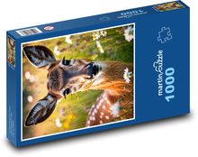 Jelen na louce Puzzle 1000 dílků - 60 x 46 cm