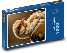 Žluté kuře domácí Puzzle 1000 dílků - 60 x 46 cm