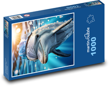 Delfin im Meer Puzzle 1000 Teile - 60 x 46 cm