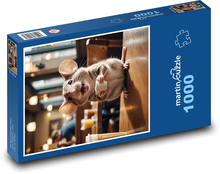 Laughing Coffee Mouse Puzzle 1000 pieces - 60 x 46 cm