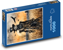 Hadrový strašák v poli Puzzle 1000 dílků - 60 x 46 cm