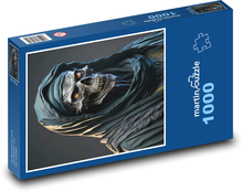 Lebka muže v masce Puzzle 1000 dílků - 60 x 46 cm