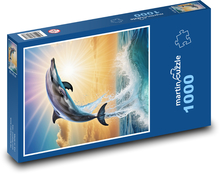 Delfin - Fisch, Meer Puzzle 1000 Teile - 60 x 46 cm