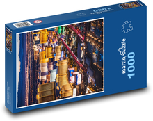 Domy ve městě v noci Puzzle 1000 dílků - 60 x 46 cm
