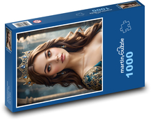 Frau mit Krone Puzzle 1000 Teile - 60 x 46 cm