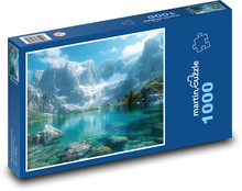 Jezero v přírodě Puzzle 1000 dílků - 60 x 46 cm