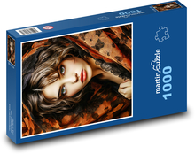 Portrét mladého dievčaťa Puzzle 1000 dielikov - 60 x 46 cm 