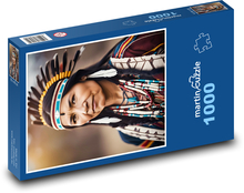 Porträt einer indischen Frau Puzzle 1000 Teile - 60 x 46 cm