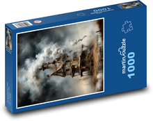 Nawiedzony dom Puzzle 1000 elementów - 60x46 cm