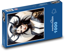 Woman in black dress Puzzle 1000 pieces - 60 x 46 cm 