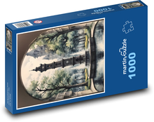 Vežové hodiny Puzzle 1000 dielikov - 60 x 46 cm 