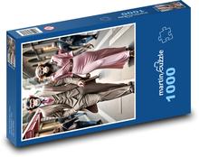 Opica - muž a žena Puzzle 1000 dielikov - 60 x 46 cm 