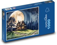 House in the moonlight Puzzle 1000 pieces - 60 x 46 cm