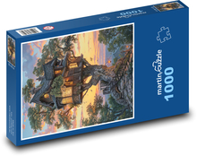 Tree houses Puzzle 1000 pieces - 60 x 46 cm 