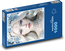 Mädchen mit weißen Haaren Puzzle 1000 Teile - 60 x 46 cm