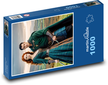 Muž - žena, bojovník Puzzle 1000 dílků - 60 x 46 cm