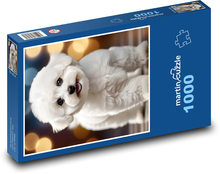 Pes - bichon, mazlíček Puzzle 1000 dílků - 60 x 46 cm