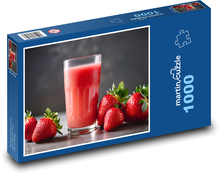 Erdbeere - Getränk, Obst Puzzle 1000 Teile - 60 x 46 cm