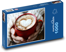 Lahodná káva - relax, oddych Puzzle 1000 dielikov - 60 x 46 cm 