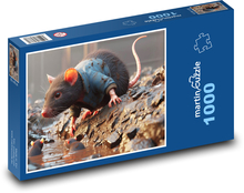 Potkany v rieke Puzzle 1000 dielikov - 60 x 46 cm 