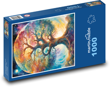 Colorful Space Tree Puzzle 1000 pieces - 60 x 46 cm 