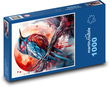 Ein bunter Vogel am Planeten Puzzle 1000 Teile - 60 x 46 cm