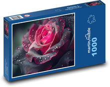 Rose blossom after rain Puzzle 1000 pieces - 60 x 46 cm