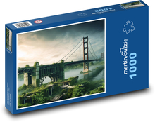Alte Brücke über den Fluss Puzzle 1000 Teile - 60 x 46 cm