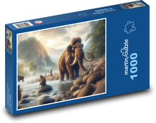 Prehistorický mamut Puzzle 1000 dielikov - 60 x 46 cm 
