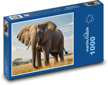 Slon v prírode Puzzle 1000 dielikov - 60 x 46 cm 