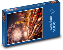 Londýn - Ohňostroj na večierku Puzzle 1000 dielikov - 60 x 46 cm 