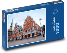 Riga - Rathausplatz, Lettland Puzzle 1000 Teile - 60 x 46 cm