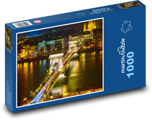 Brücke über den Fluss - Budapest Puzzle 1000 Teile - 60 x 46 cm