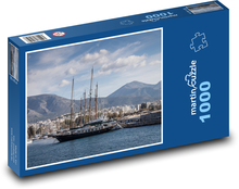 Atény - přístav Kalamaki Puzzle 1000 dílků - 60 x 46 cm