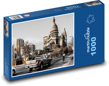 Katedrála - architektúra, mesto Puzzle 1000 dielikov - 60 x 46 cm 