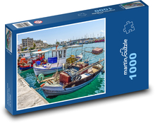 Lodě v přístavu Puzzle 1000 dílků - 60 x 46 cm