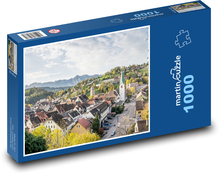 Feldkirch - Vorarlbersko, Rakúsko Puzzle 1000 dielikov - 60 x 46 cm 