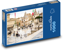 Řím - Itálie, náměsti po dešti Puzzle 1000 dílků - 60 x 46 cm