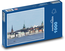 Sztokholm - Szwecja, jezioro Puzzle 1000 elementów - 60x46 cm