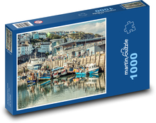Rybárske lode v prístave Puzzle 1000 dielikov - 60 x 46 cm 