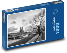 Most přes řeku Puzzle 1000 dílků - 60 x 46 cm