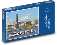 Hamburg - Niemcy, port Puzzle 1000 elementów - 60x46 cm
