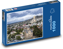 Kościół - Tbilisi, Gruzja Puzzle 1000 elementów - 60x46 cm