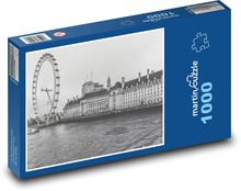 Londýnské oko - obří kolo, Anglie Puzzle 1000 dílků - 60 x 46 cm