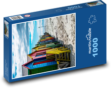 Muizenberg - Südafrika, Strand Puzzle 1000 Teile - 60 x 46 cm