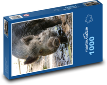 Diviak v blate Puzzle 1000 dielikov - 60 x 46 cm 