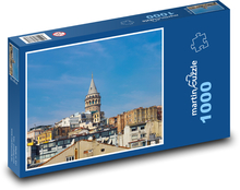 Wieża Galata - Stambuł, Turcja Puzzle 1000 elementów - 60x46 cm