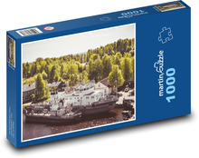 Steamboat on the river Puzzle 1000 pieces - 60 x 46 cm 