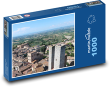 San Gimignano - Toskánsko, Itálie Puzzle 1000 dílků - 60 x 46 cm