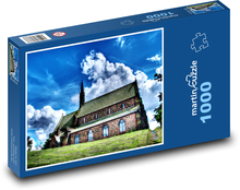 Historický kostol Puzzle 1000 dielikov - 60 x 46 cm 